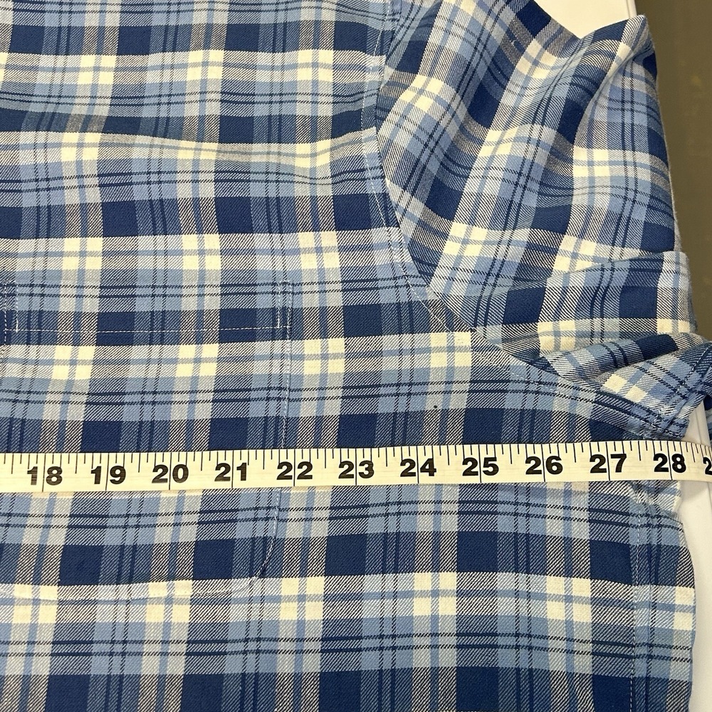 Vineyard Vines Mens Button Down Plaid Shirt XXL Long Sleeve Linen‎ Blend Preppy - Picture 8 of 11